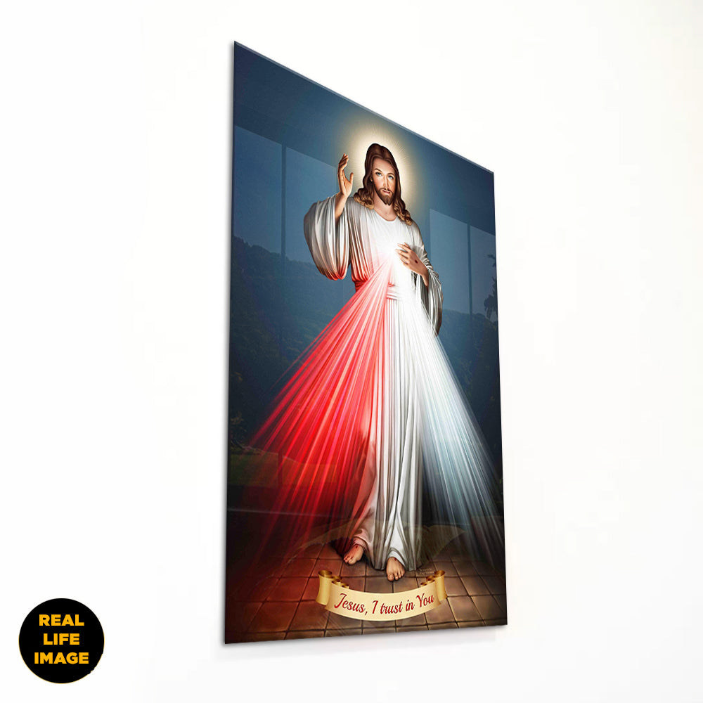 Divine Mercy Blue - Acrylic Wall Art
