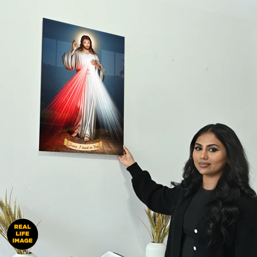Divine Mercy  Blue - Acrylic Wall Art