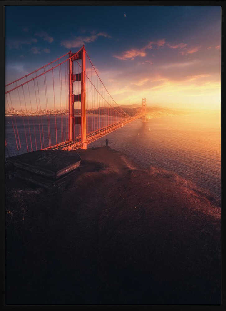 Edge of the Bay – Golden Gate Bridge City Metal Wall Art