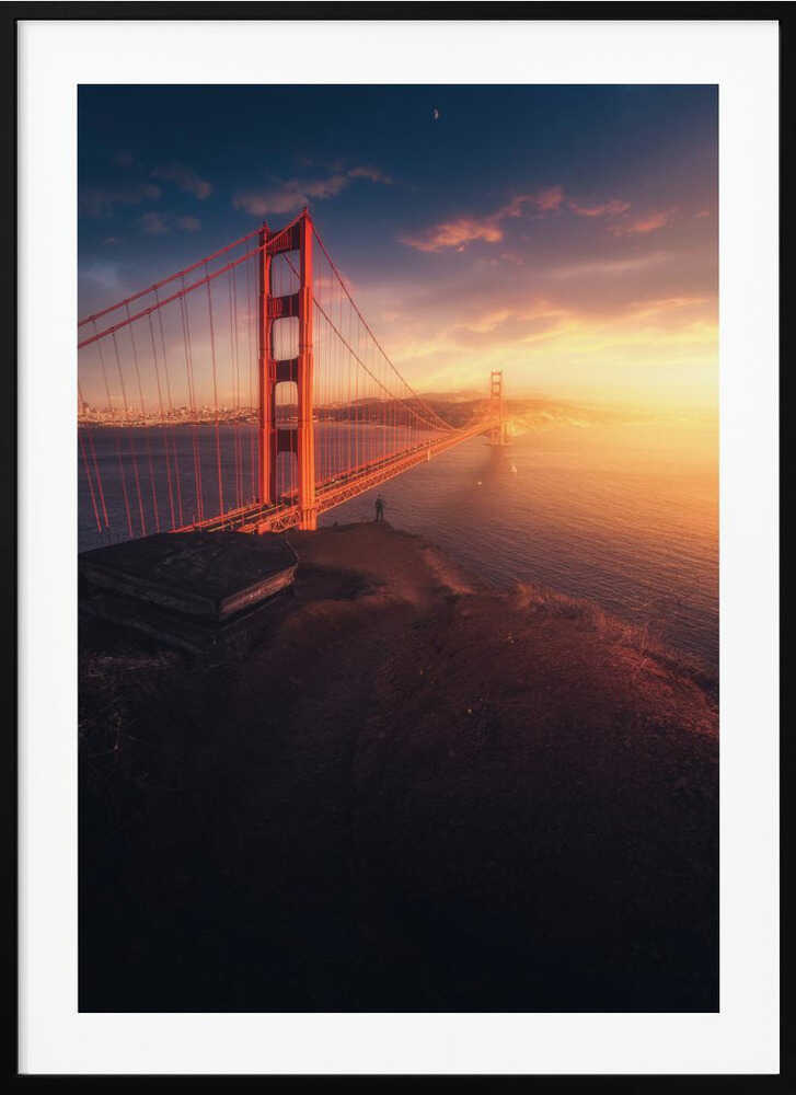 Edge of the Bay – Golden Gate Bridge City Metal Wall Art