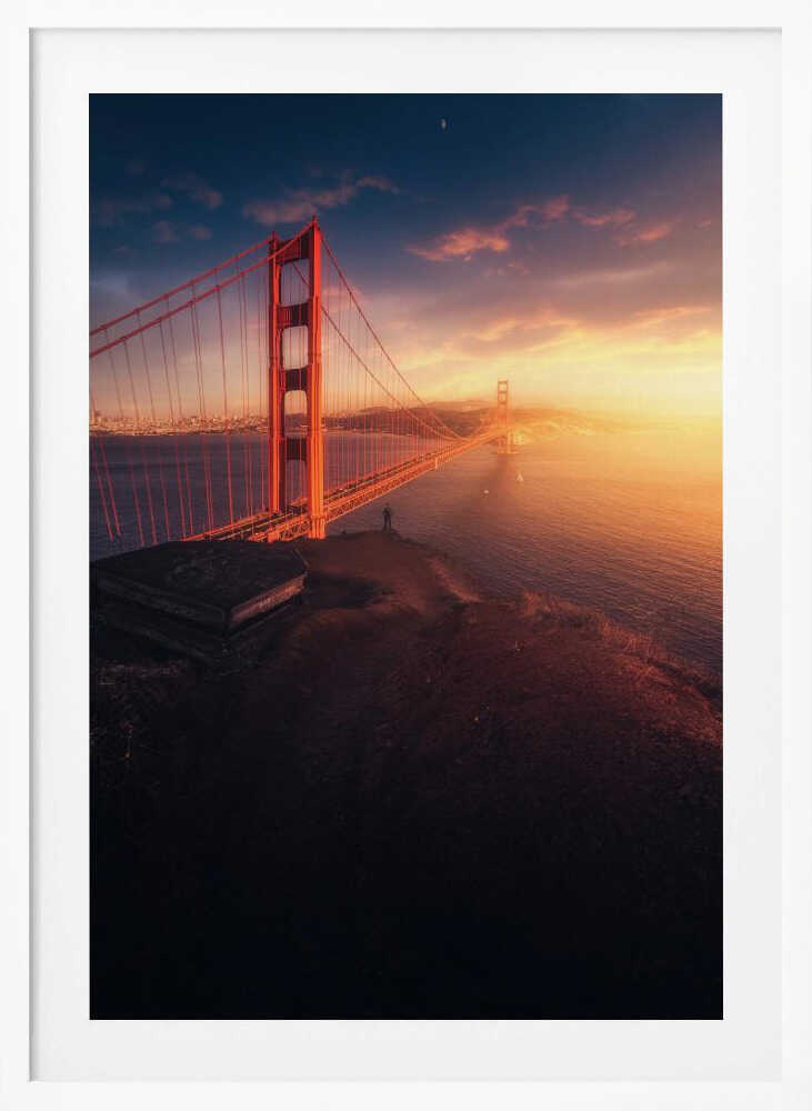 Edge of the Bay – Golden Gate Bridge City Metal Wall Art