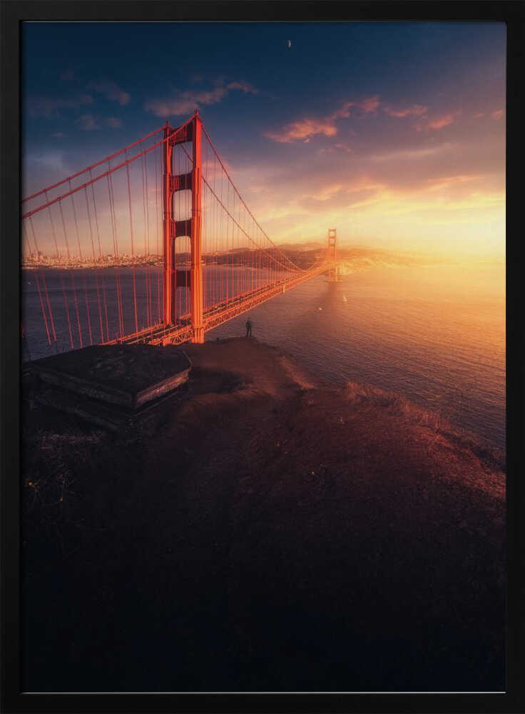 Edge of the Bay – Golden Gate Bridge City Metal Wall Art