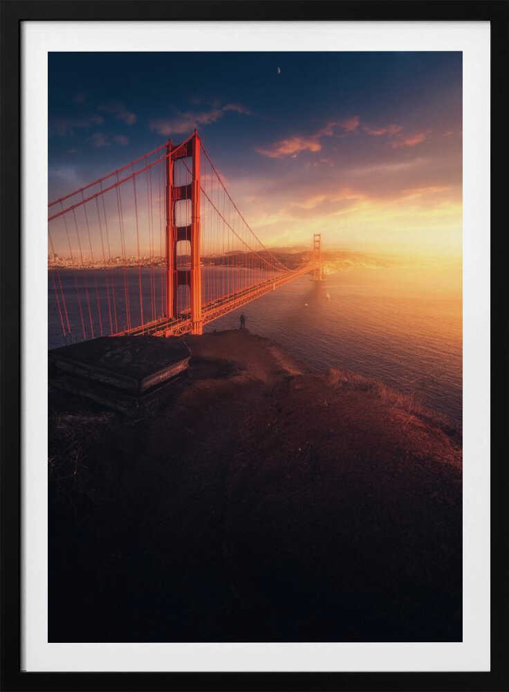 Edge of the Bay – Golden Gate Bridge City Metal Wall Art