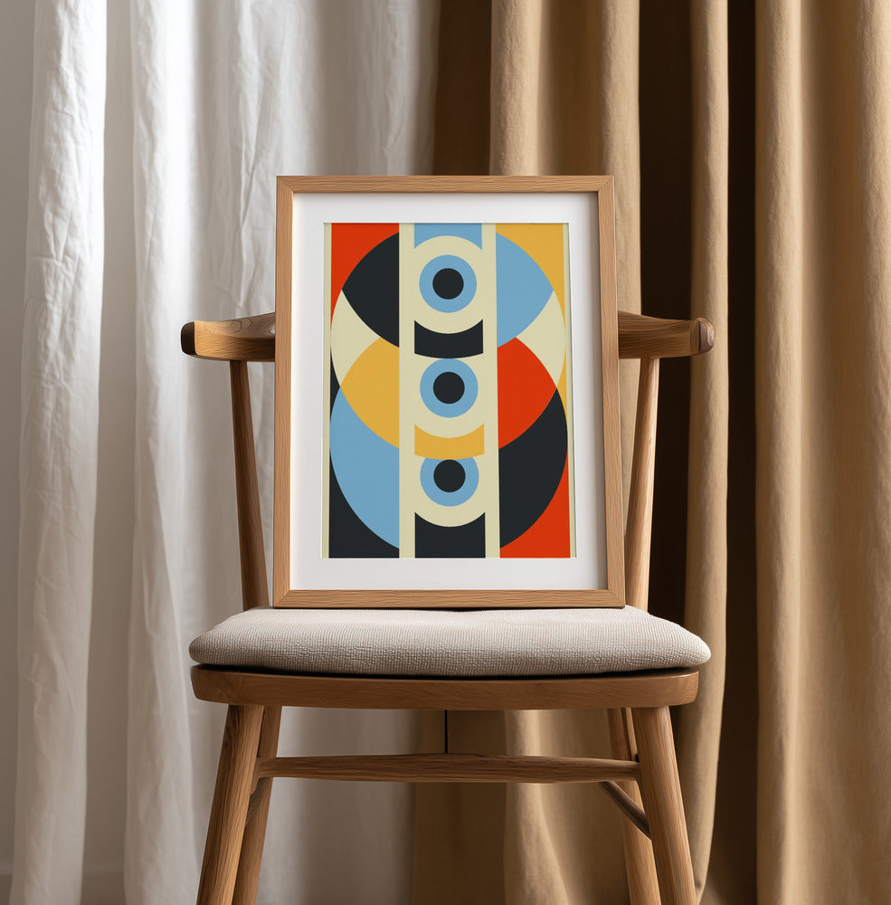 "Geometric Harmony" Metal Wall Art