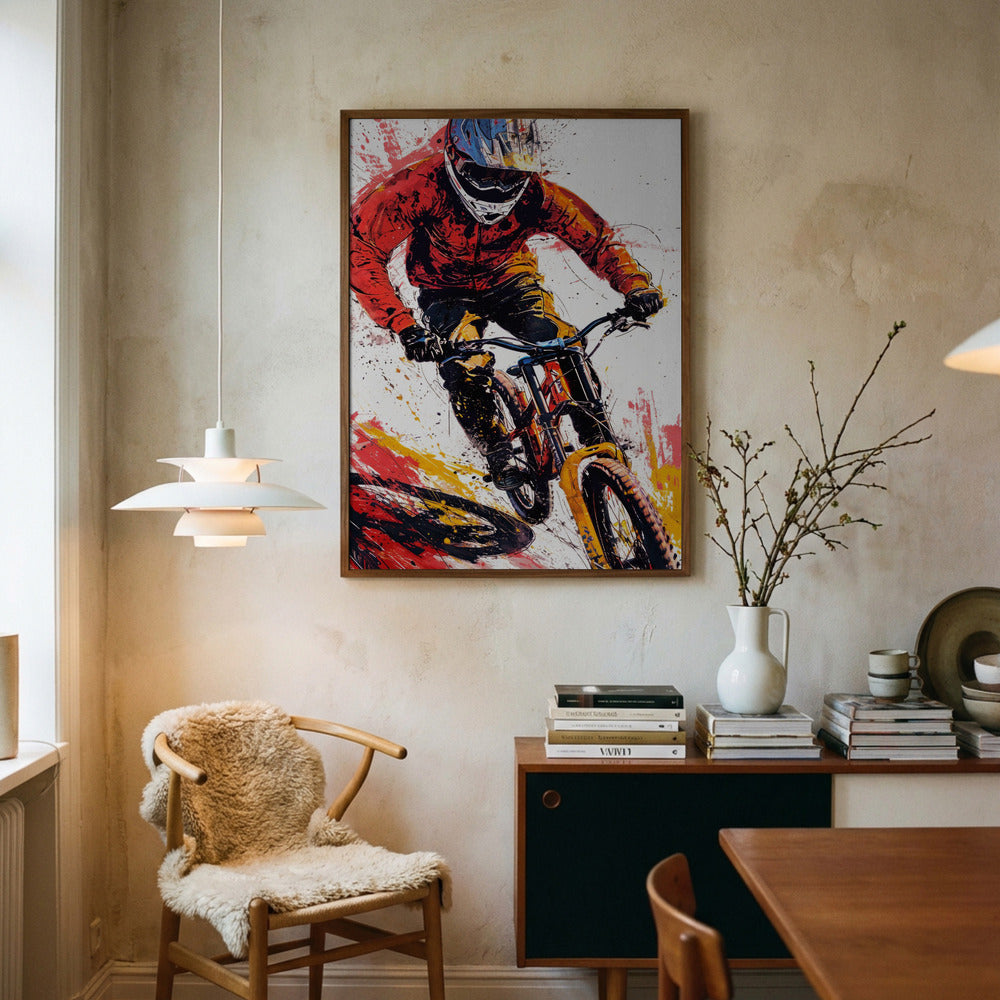 “Adrenaline Rush Rider” Sports Metal Wall Art