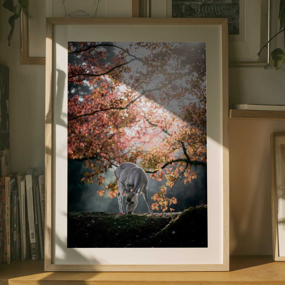 Autumn Serenity Deer Metal Wall Art