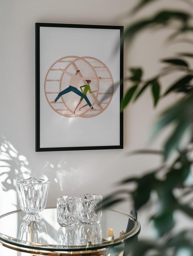 Infinite Stride Running Metal Wall Art