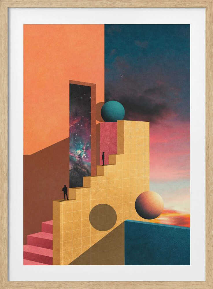 "Cosmic Ascent" Metal Wall Art