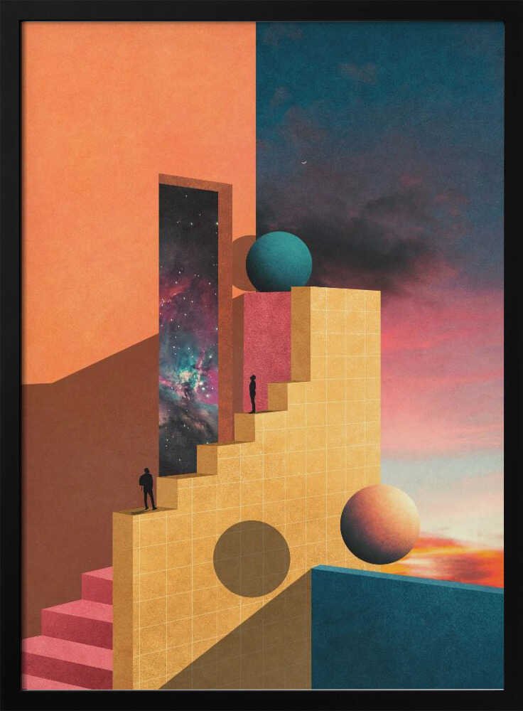 "Cosmic Ascent" Metal Wall Art