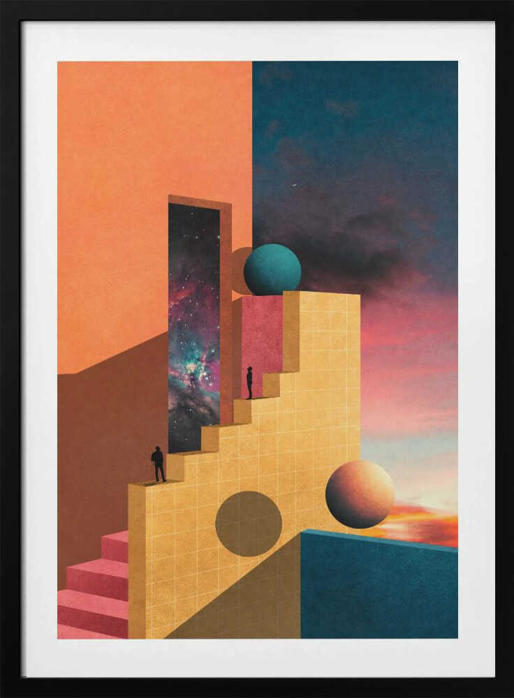 "Cosmic Ascent" Metal Wall Art
