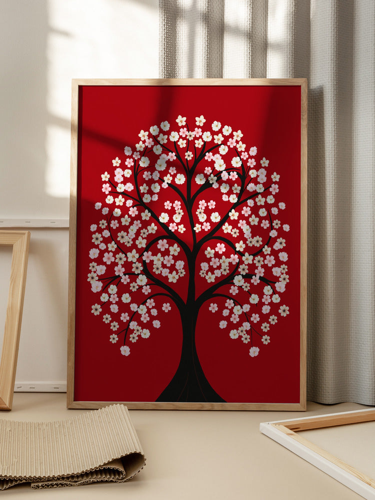 Blossoming Harmony Minimalist Metal Wall Art