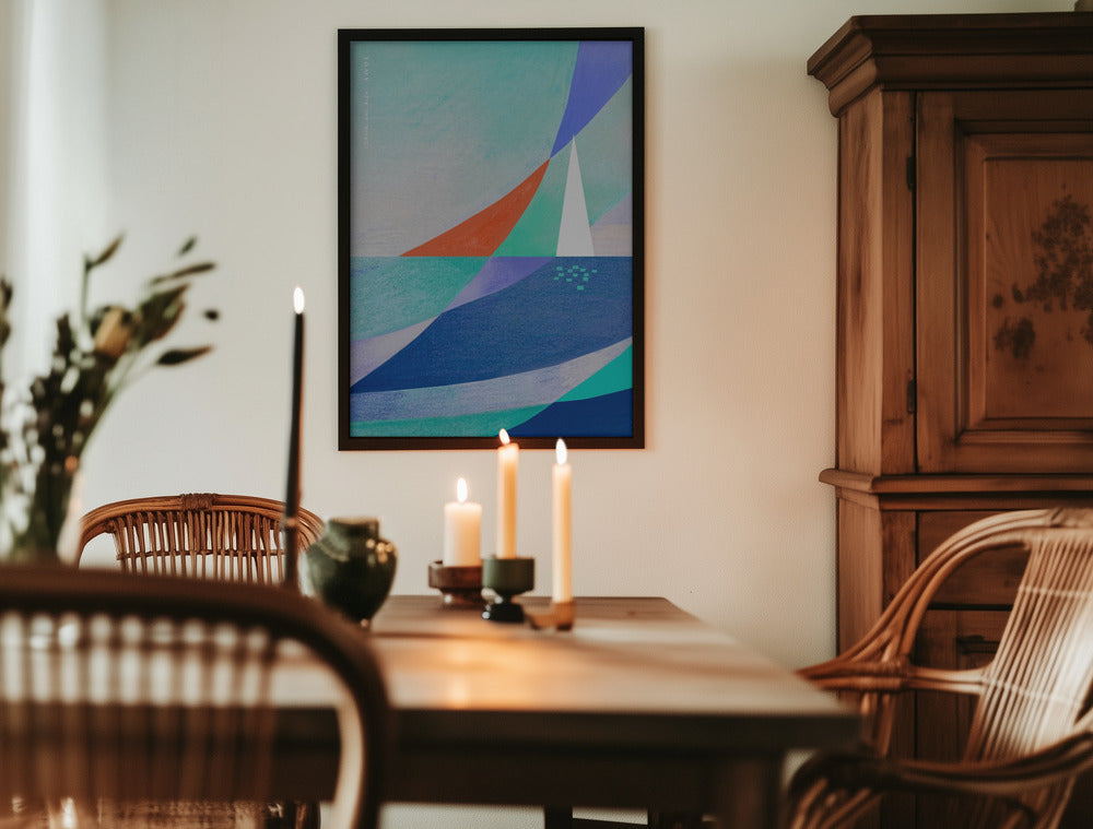 Ocean Flow Minimalist Metal Wall Art