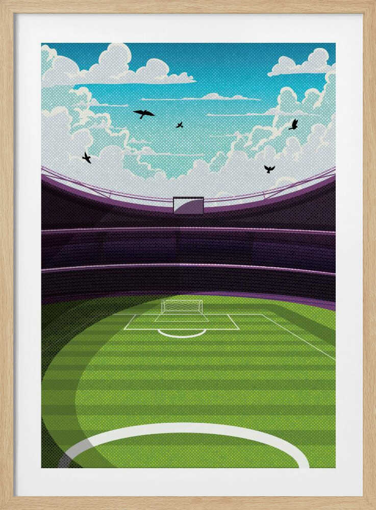 Stadium Dreams Football Metal Wall Art