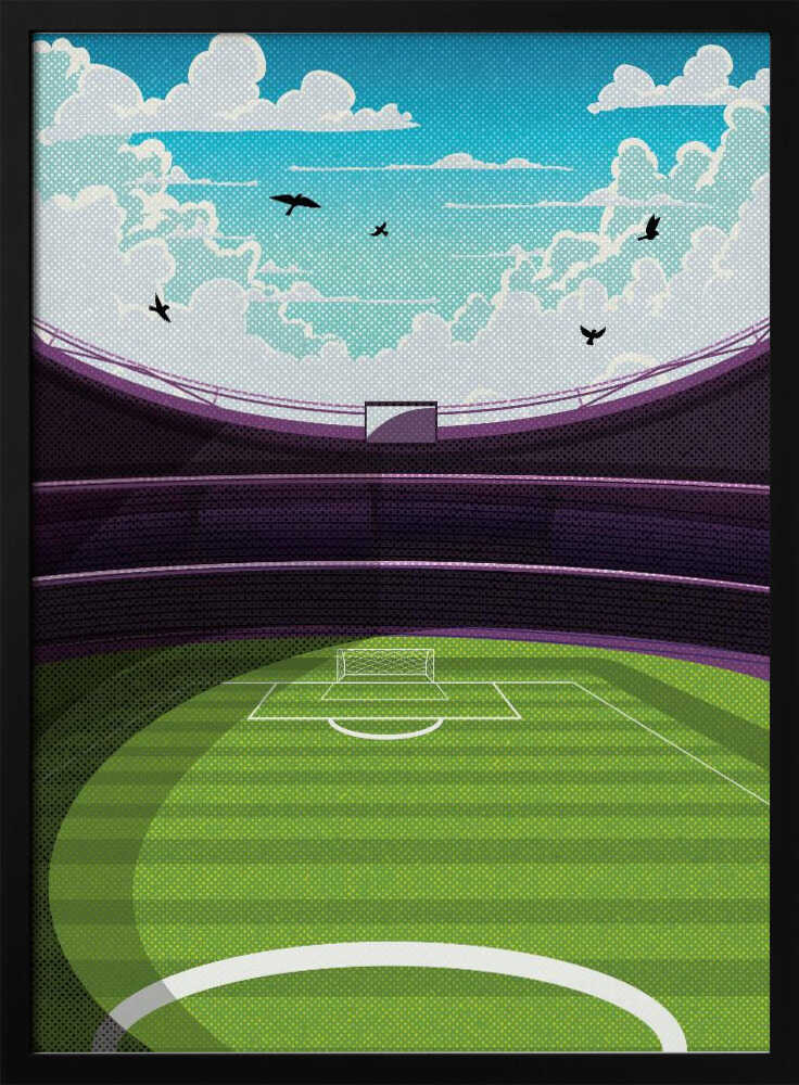 Stadium Dreams Football Metal Wall Art