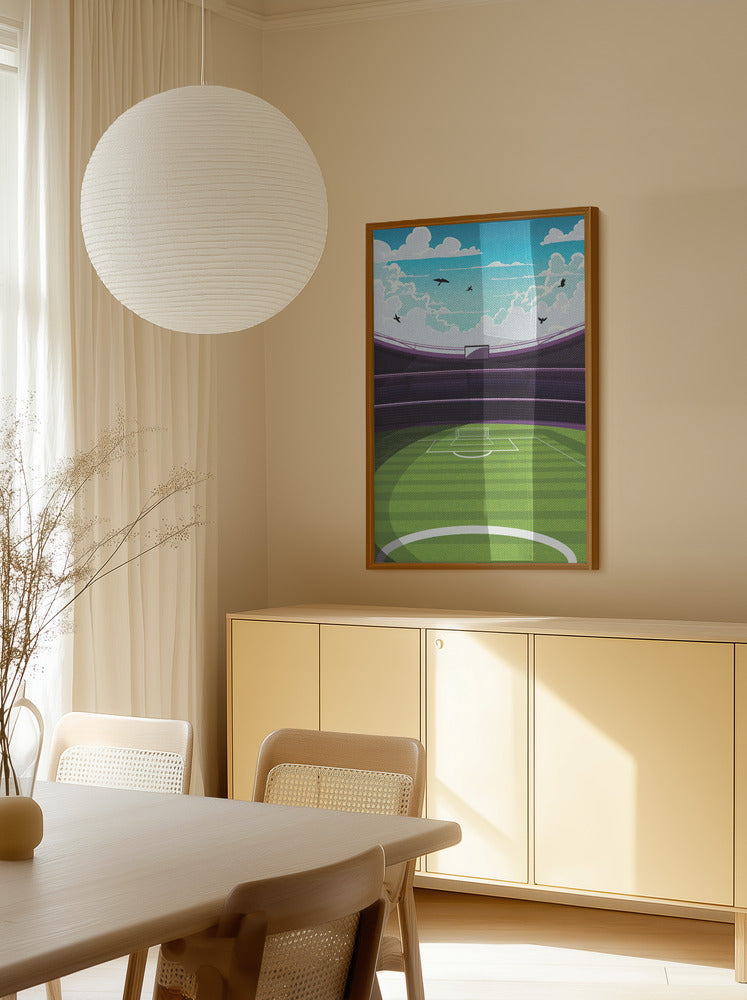 Stadium Dreams Football Metal Wall Art