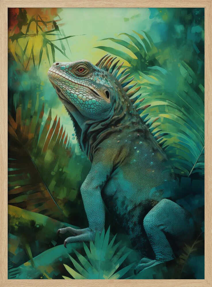 Emerald Stillness – Botanical Metal Wall Art
