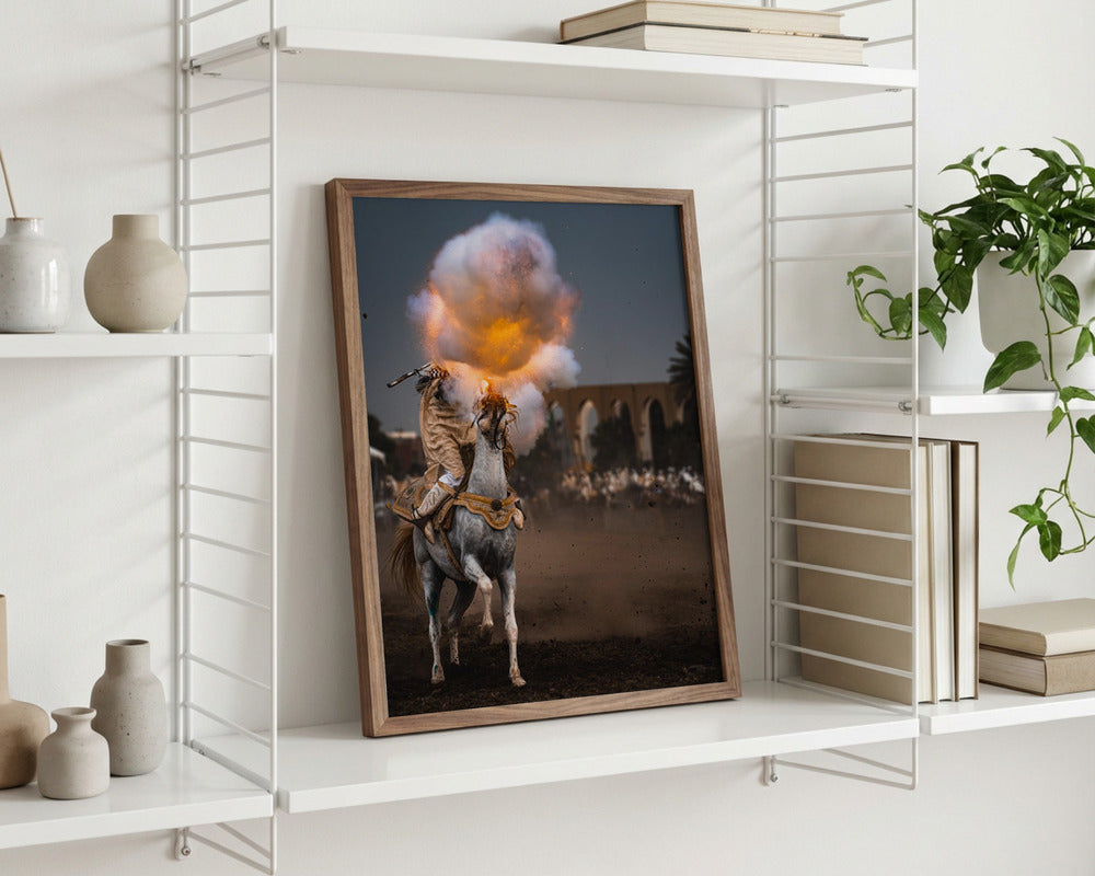Desert Cavalry Firestorm Metal Wall Art
