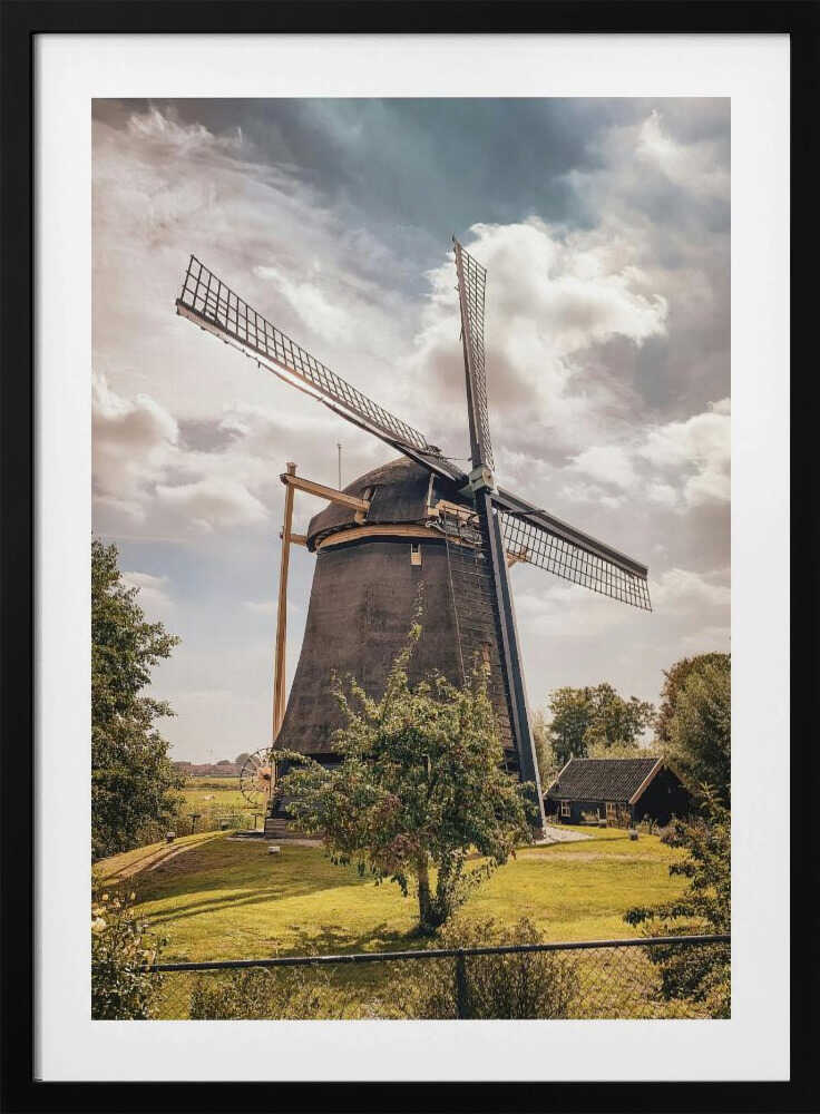 Windmill Serenity – Nature Metal Wall Art