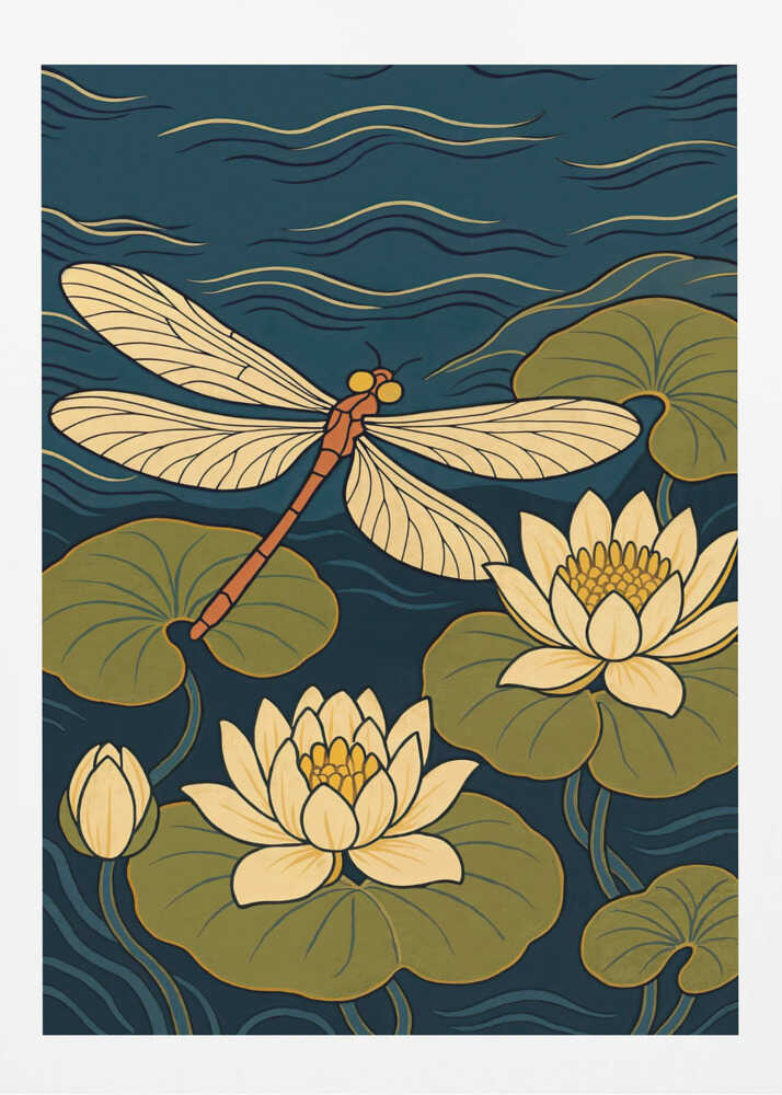 "Dragonfly Serenity: Abstract Metal Wall Art"