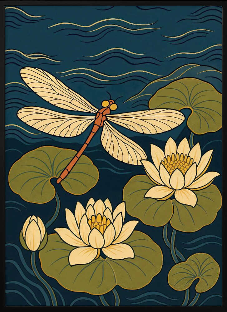 "Dragonfly Serenity: Abstract Metal Wall Art"