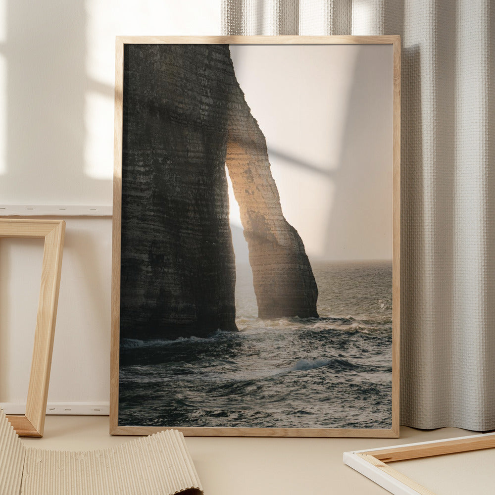 “Golden Arch Horizon” Beach Metal Wall Art