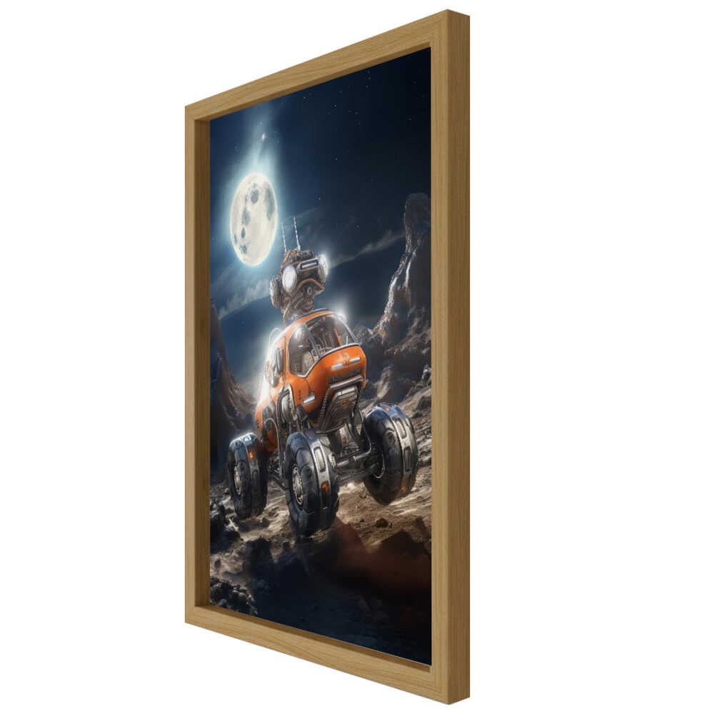 Moon Rover Adventure Metal Wall Art
