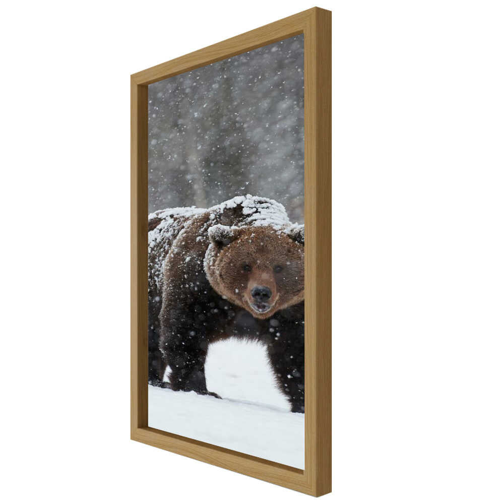 “Frozen Strength” Animal Metal Wall Art