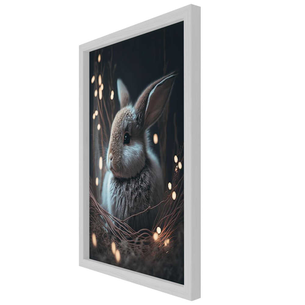 "Easter Bunny Glow Metal Wall Art"