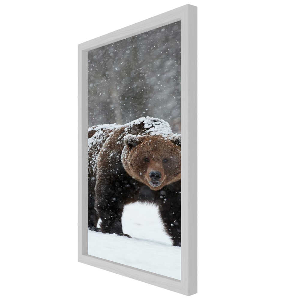 “Frozen Strength” Animal Metal Wall Art