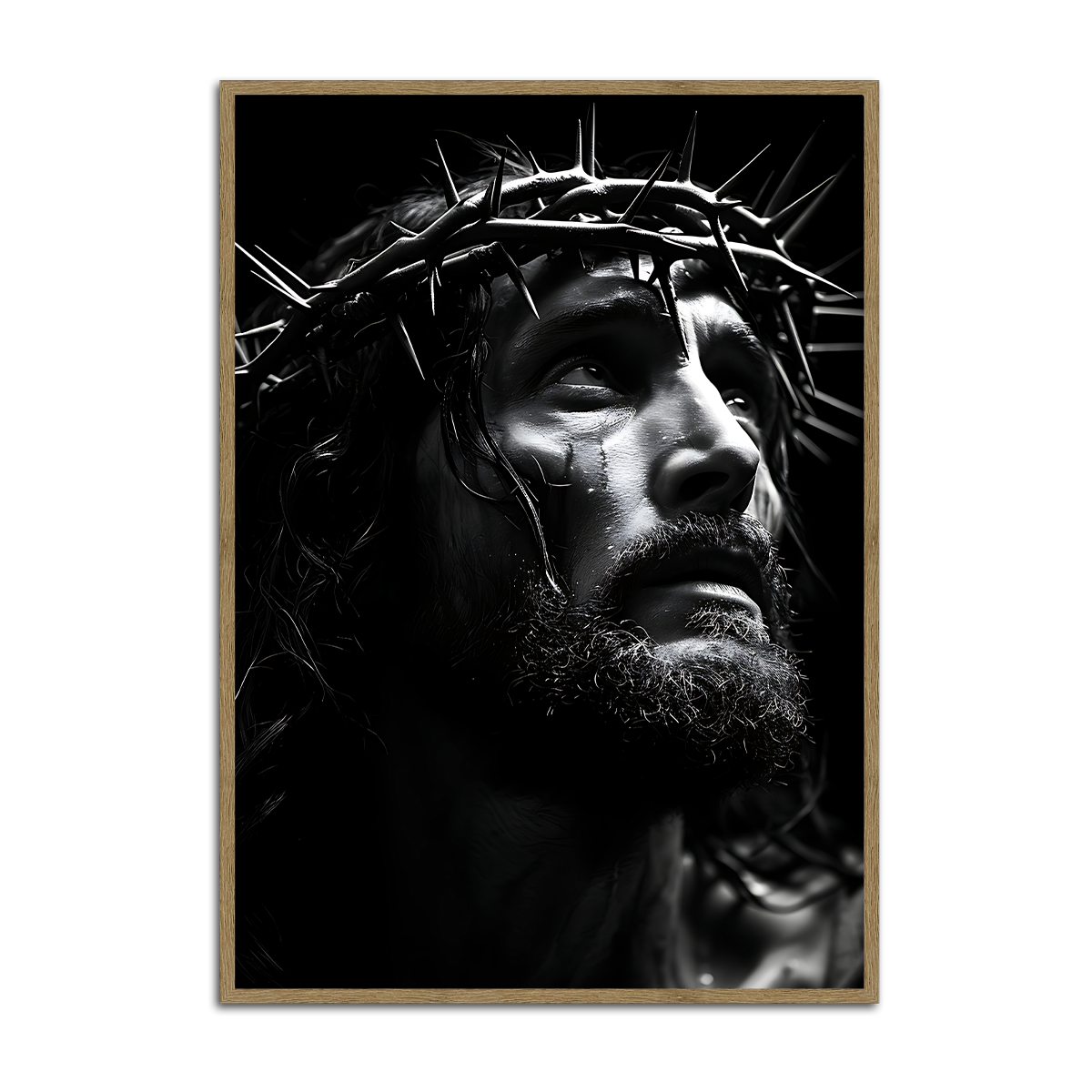 Crown of Thorns – The Suffering Savior HD Metal Wall Art