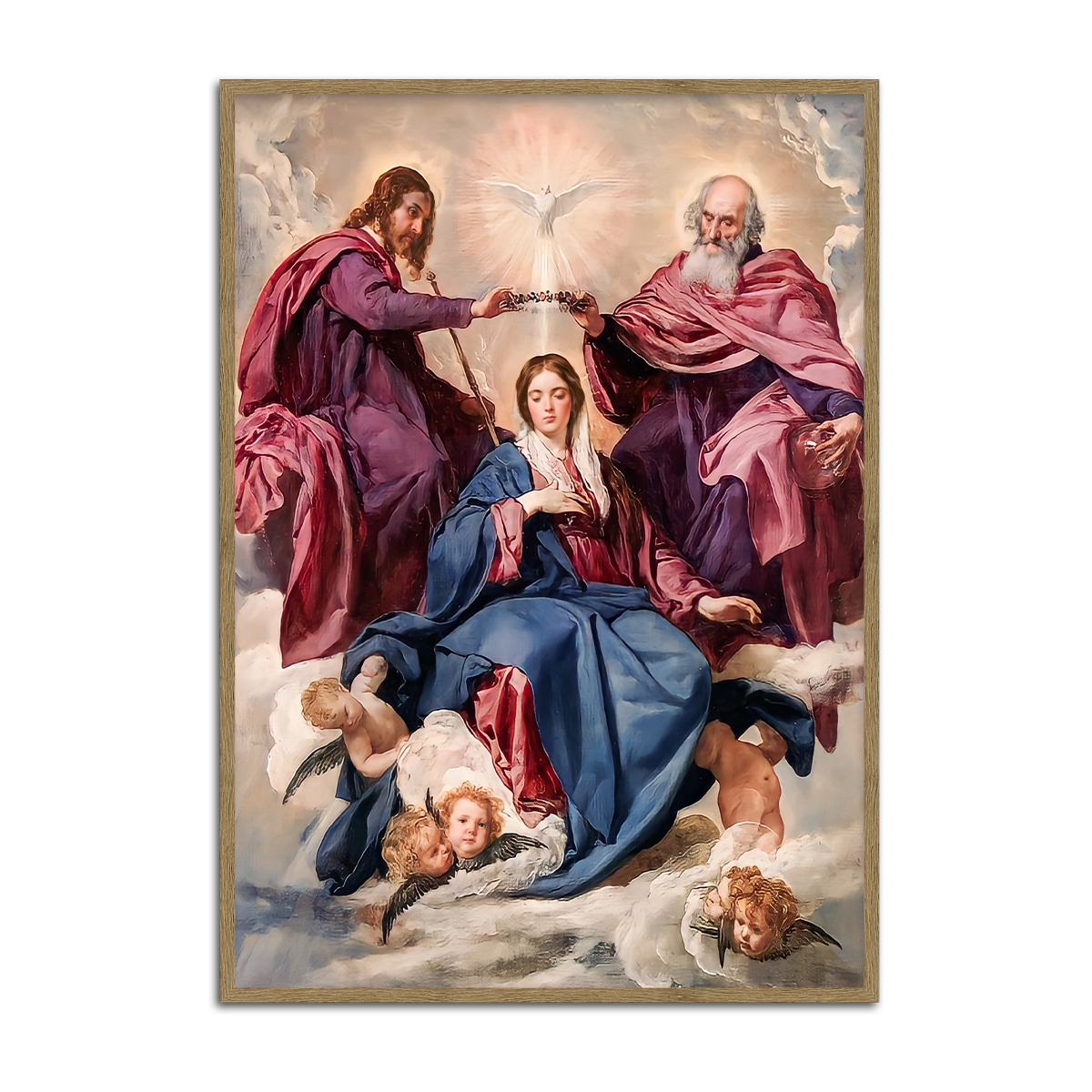 The Coronation of the Virgin Mary – Heavenly Glory HD Metal Wall Art