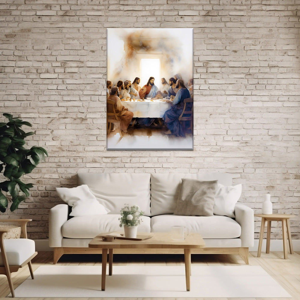 Sacred Meal The Last Supper - Acrylic Wall Art