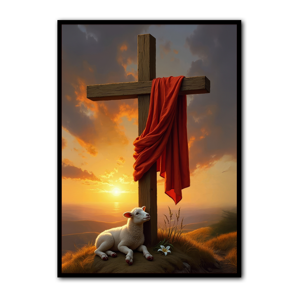 “Symbol of Sacrifice” – Inspirational Christian Metal Wall Art