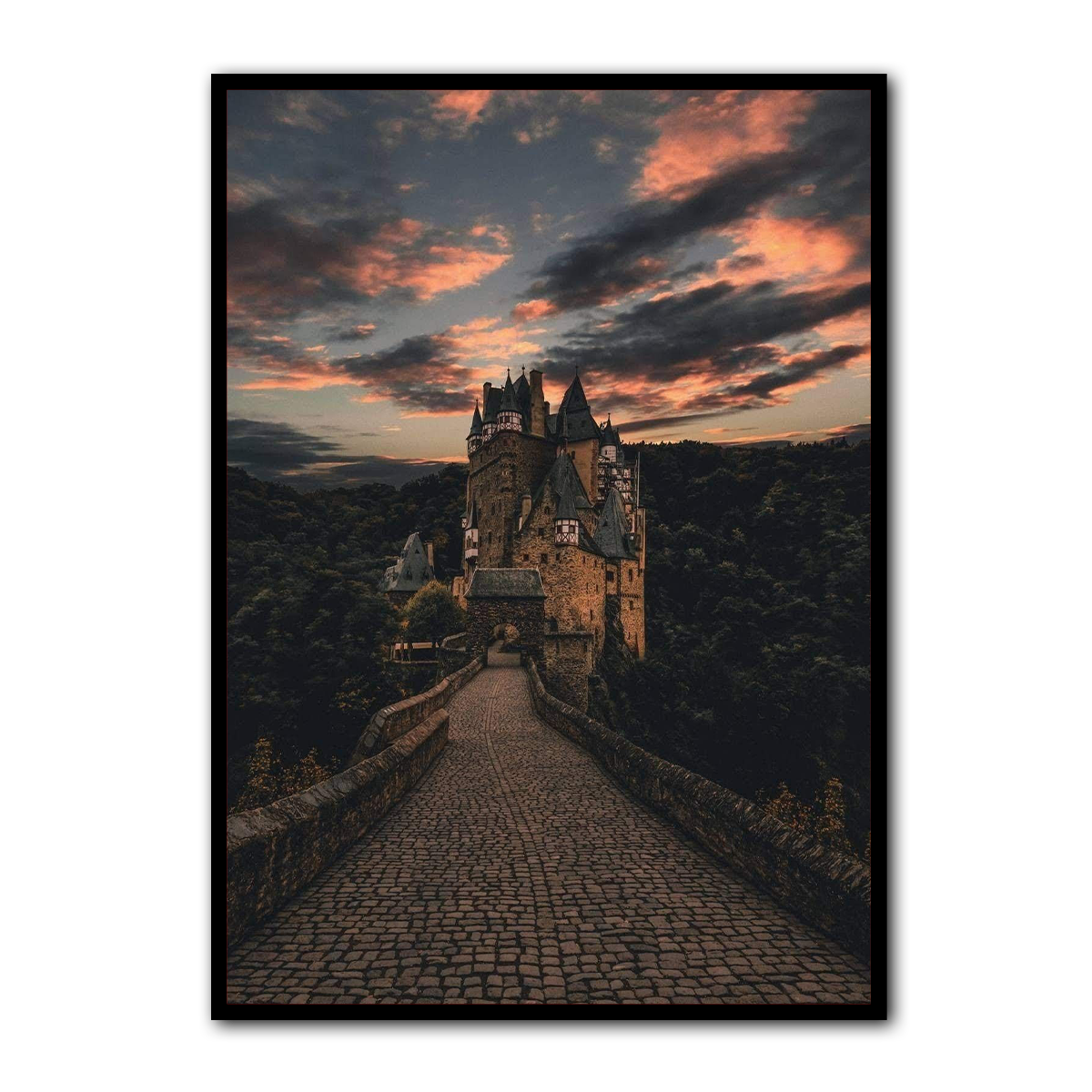 Castle at Dusk – European Travel Photography Metal Wall Art