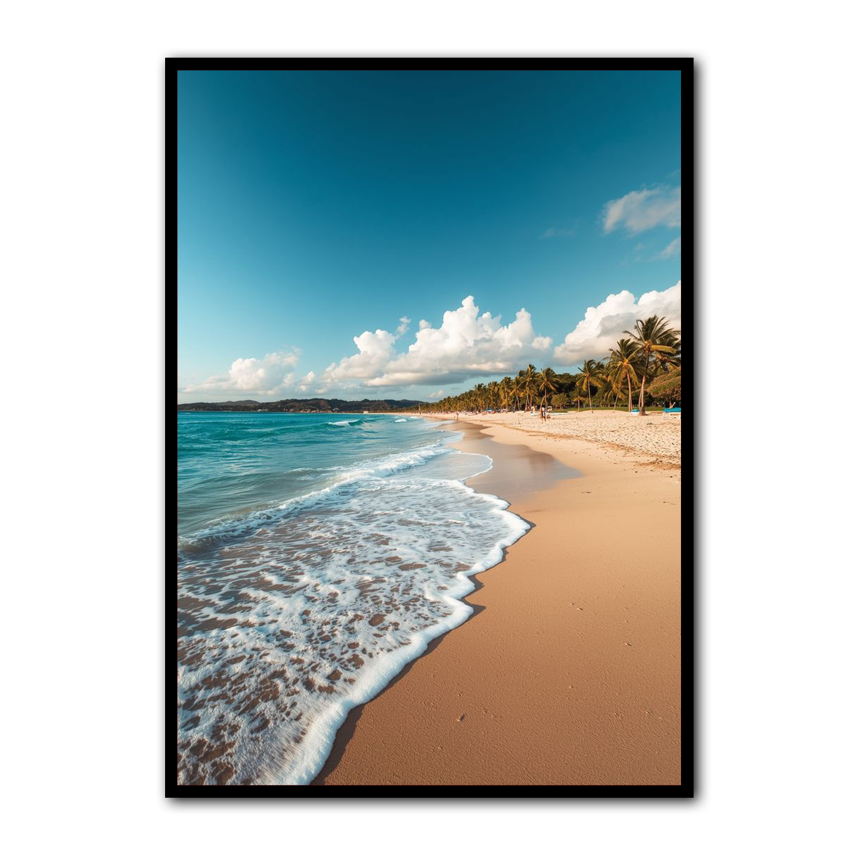 Ocean Bliss – Tropical Beach HD Metal Wall Art