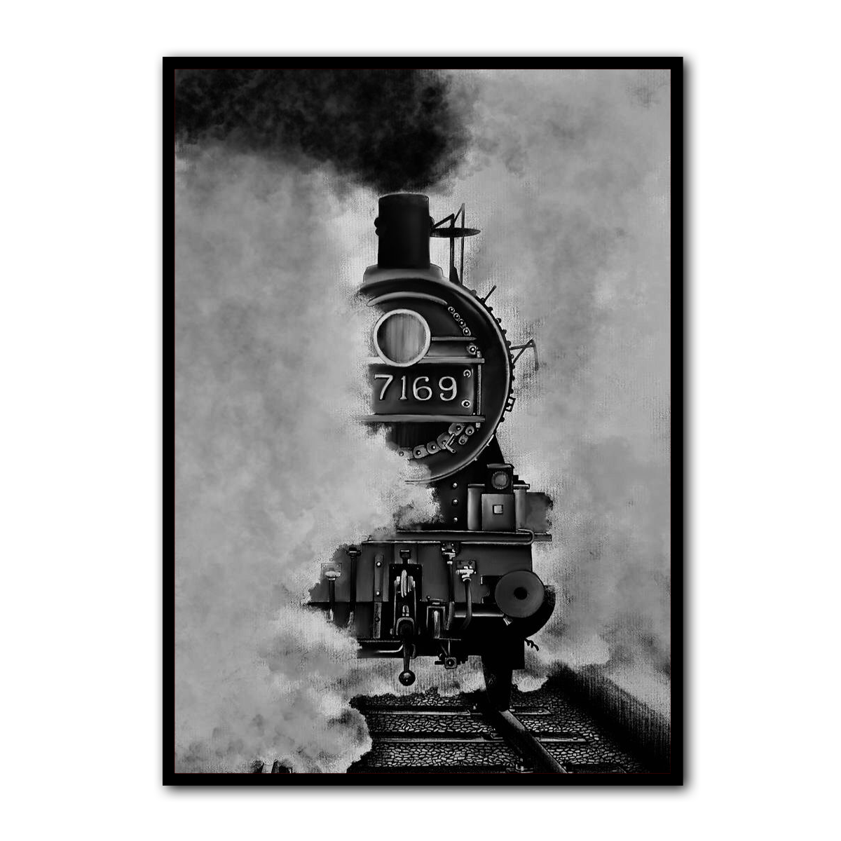 “The Journey Begins” – Steam Train Metal Wall Art
