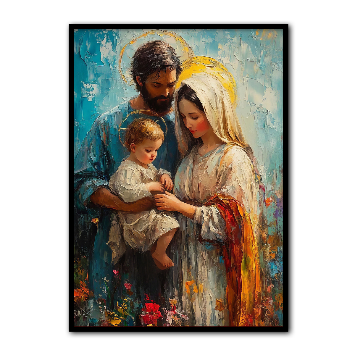 “Holy Family Blessing” – Christian Metal Wall Art
