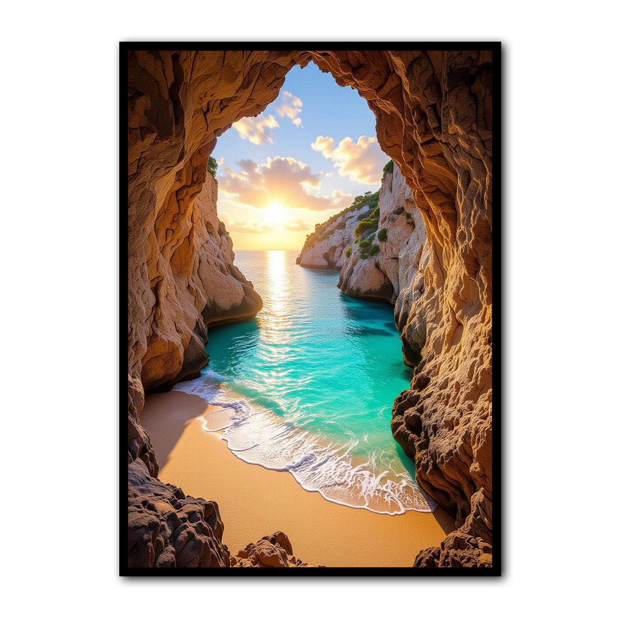 Hidden Paradise Beach Metal Wall Art – HD Metal Print