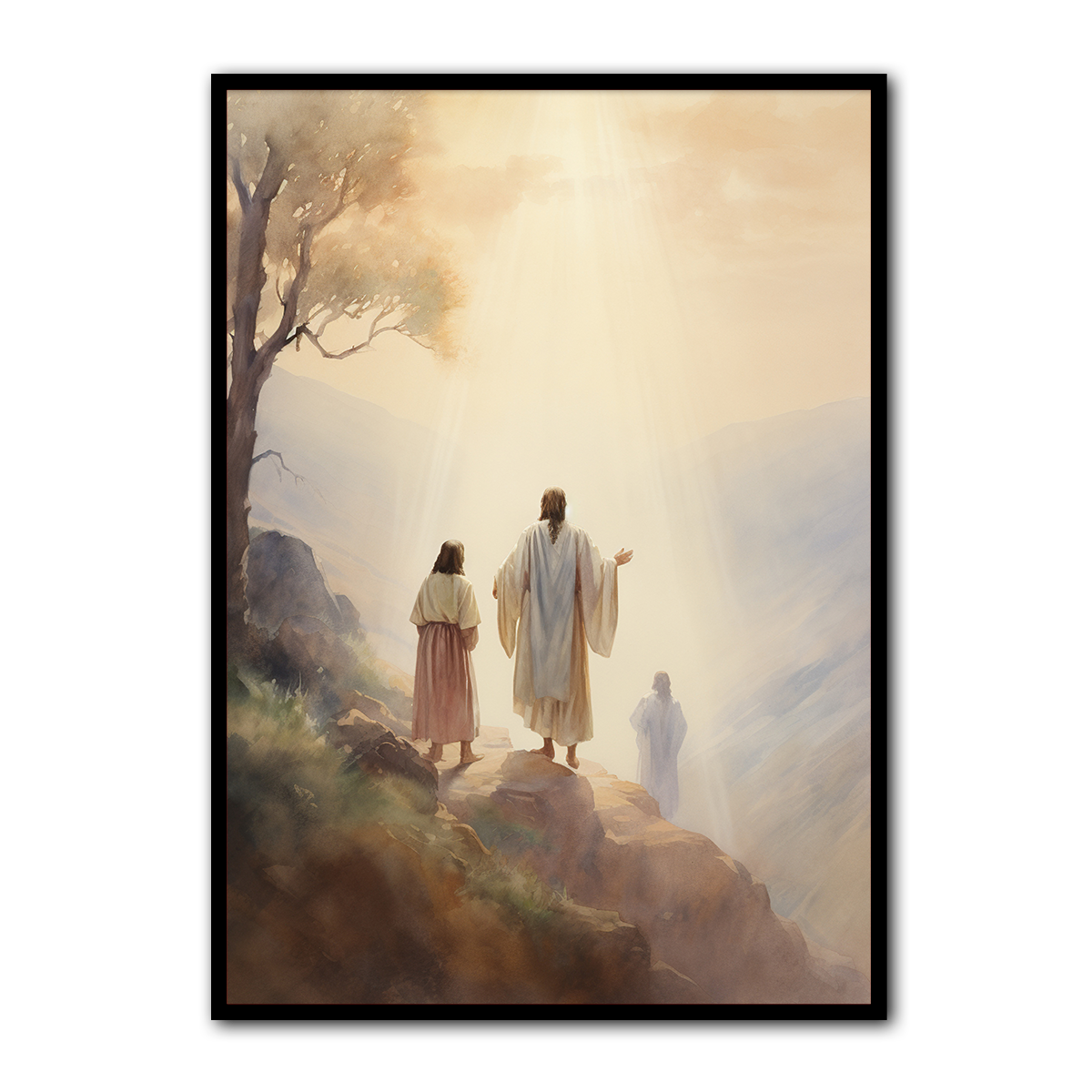 Walk in His Light – Jesus and Disciples HD Metal Wall Art