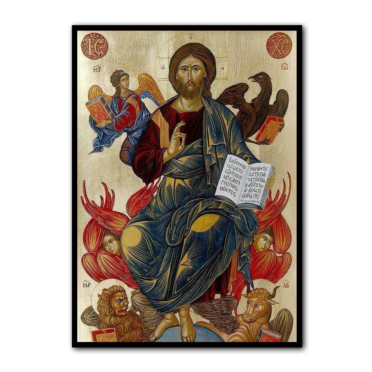 Christ the Almighty – Byzantine Icon HD Metal Wall Art