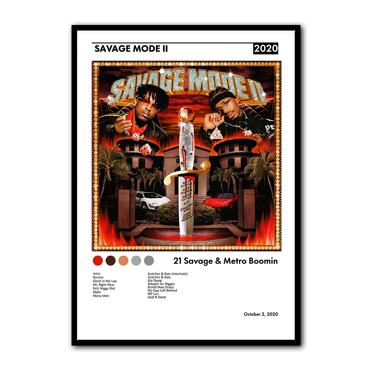 Savage Mode 2 Metal Wall Art