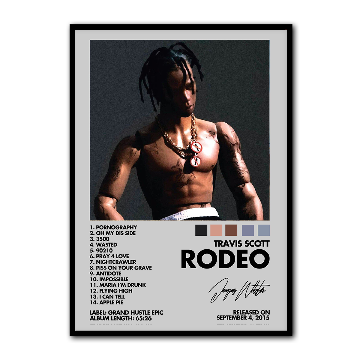 RODEO by Travis Scott Metal Wall Art