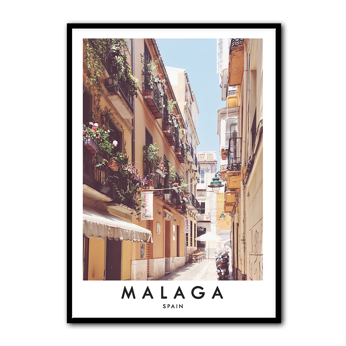 Málaga Spain Metal Wall Art