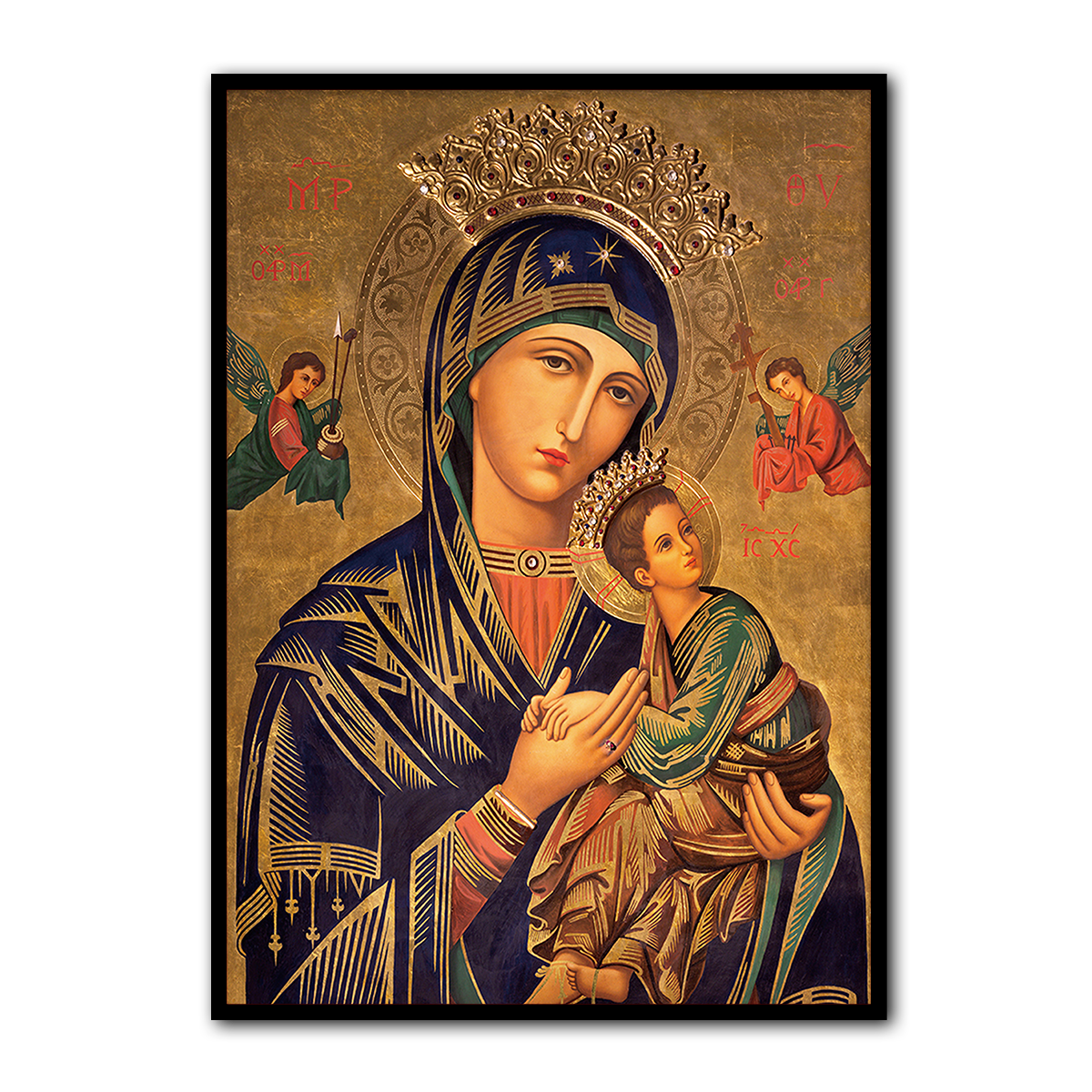 Blessed Mother and Child – Eternal Grace Metal Wall Art
