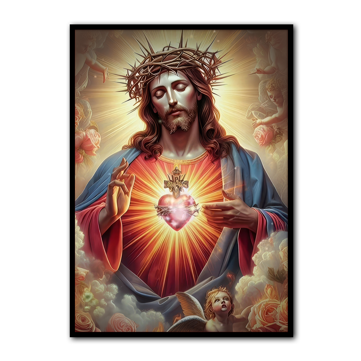 Sacred Heart Devotion – Jesus Metal Wall Art
