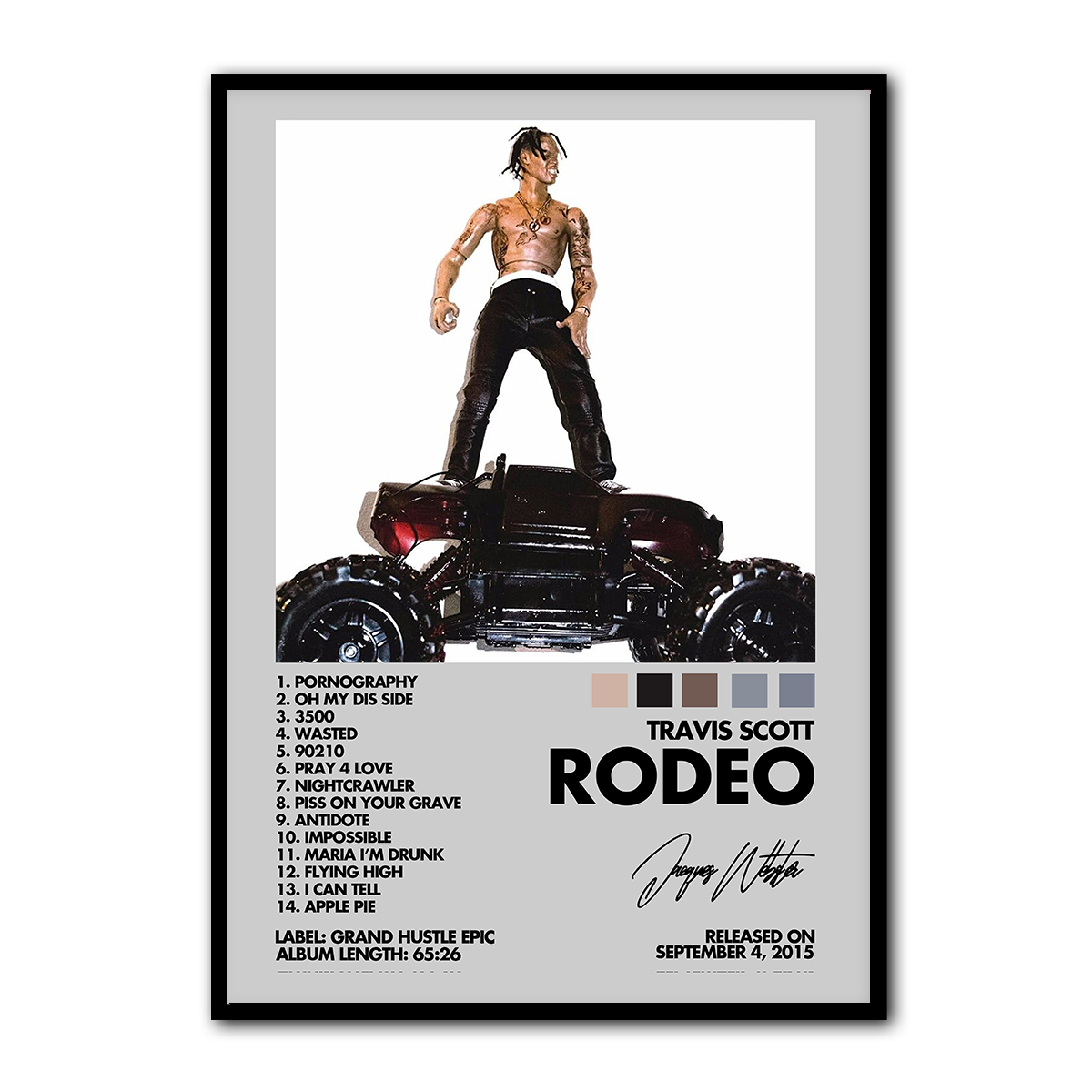 Travis Scott RODEO Cover Metal Wall Art