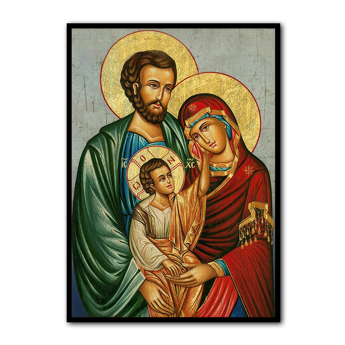 Holy Family Icon – Christian Metal Wall Art