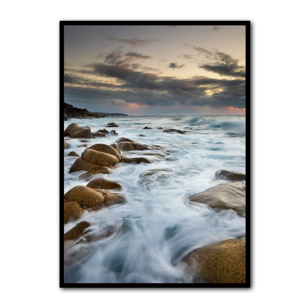 Tide Serenity Beach Metal Wall Art