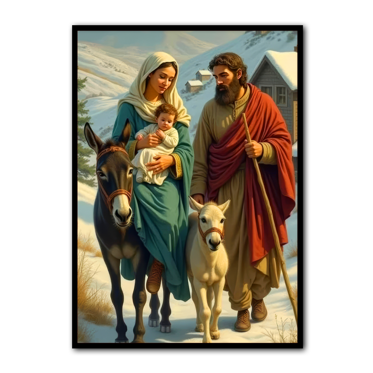 The Journey of Faith – Holy Family Metal Wall Art
