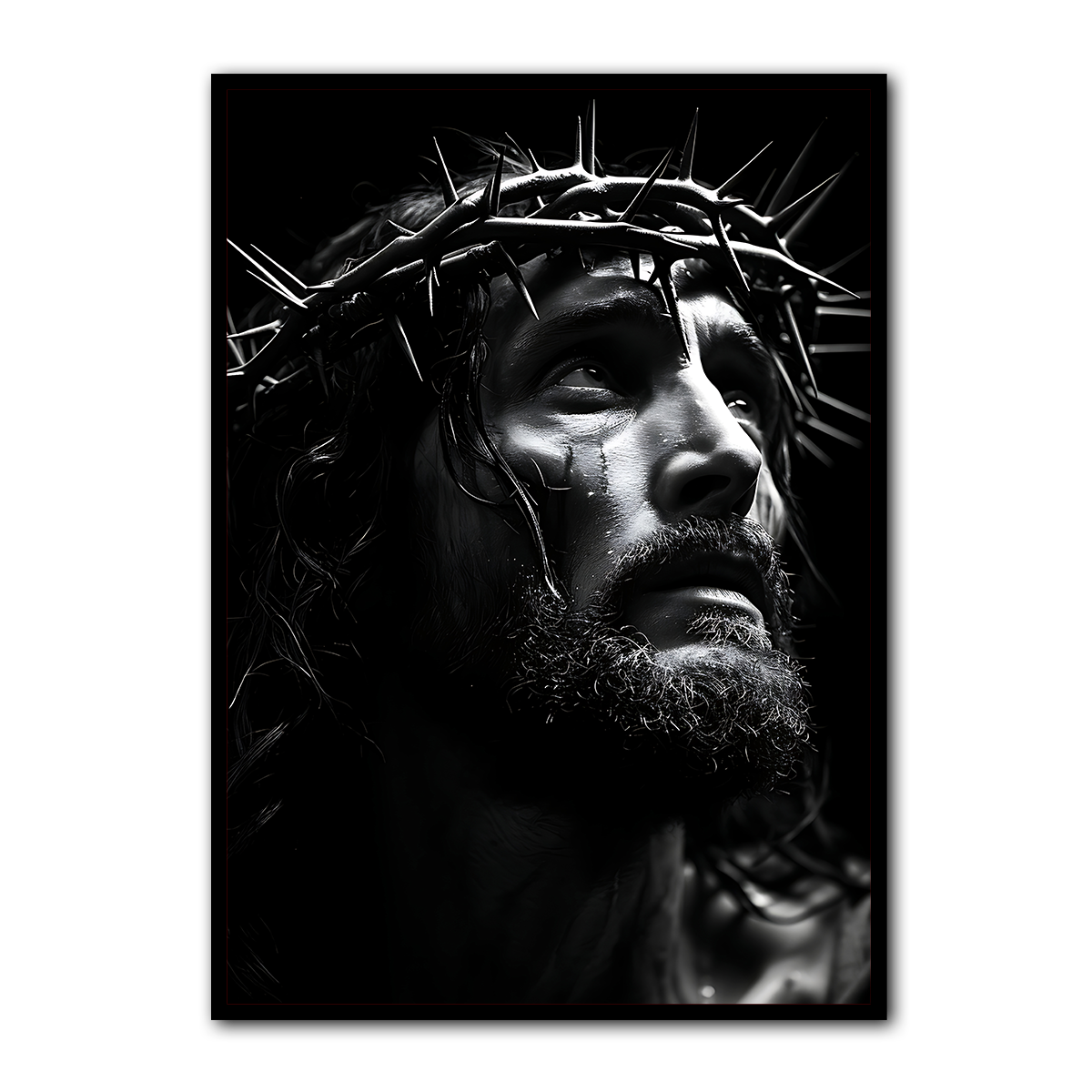 Crown of Thorns – The Suffering Savior HD Metal Wall Art